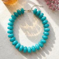 Vintage Colorful Beaded Necklace Chunky Dopamine Acrylic Choker Resin Y2K Statement Clavicle Chain Beach
