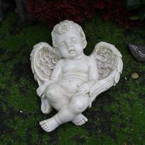 Kerubų Angelų Dervos Sodo Statulėlė Figūrėlė, Dekoracija, Žavinga Angelų Skulptūra Atminimo white