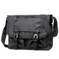Vyriška Fashi Nyl Kryžinė Rankinė Daugiafunkcinė Vyriška Pečių Messenger Rankinė Didelės Portfelinės Verslo Bolsa Masculina bolso juoda