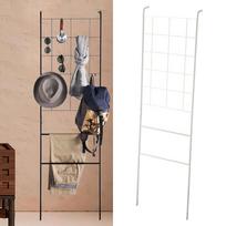 Home Leaning Ladder Rack Blanket Ladder Metal Display Towel Rack Stand Storage Wall Leaning for Farmhouse Home Restroom Hotel balta