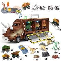 Dinozaurų Transportavimo Žaislinis Sunkvežimis Traukiamieji Transporto Priemonės Dino Konteineris Sandėliavimo Automobilio Modelis Apšvietimas Muzika Vaikams Berniukams Vaikų Gimtadienio Dovana