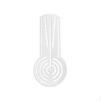 Mandala Template Concentric Circles Ruler Translucent Circle Guide S S white