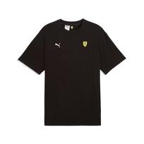 Puma Scuderia Ferrari Pullover Short Sleeve Solid Color Round Neck T-Shirt Men tops 637015-01 S black