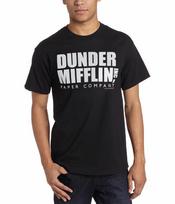 Official The Office Dunder Mifflin Inc Paper Company Logo T-Shirt XXL black