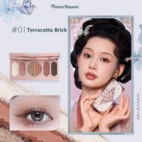 Flower Knows Makeup Butterfly Cloud Collar Collection Embossed 6 Color Eyeshadow Palette Long Lasting Waterproof Gliter For Eyes gray