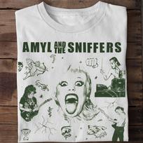 Rare Amyl And The Sniffers Tour S to 5XL Gift For Fan Basic T-shirt HD384 XXXXL gray