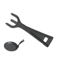 Professional Cast Iron Teppanyaki Clip Sturdy Barbecue Plate Clip For Bbq Tongs Roasting Clips  Pot Handle Cookware Clamp black