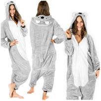 ONESIES Costume onesie koala men's pajamas husband's gift kigurumi jumpsuit winter m Costume Onesie koala - L gray