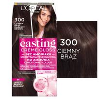 L'Oréal Casting Creme Gloss Ammonia-Free Hair Color 300 Dark Brown, 125564