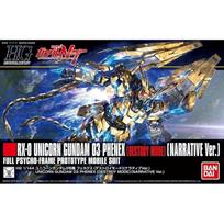 BANDAI SPIRITS HGUC Mobile Suit Gundam NT Unicorn Unit 3 Phenex (Destroy Mode) (Narrative Ver.) 1 144 Scale Pre-colored Plastic Model gray