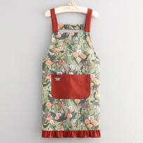 Waterproof Kitchen Apron Anti-fouling Catering Work Clothes Portable Chef Apron  for Women žalia