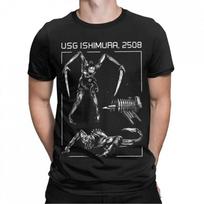 Dead Space Horror Game Ishimura T Shirt Beach Trending T Shirts Men'S O Neck Oversized Tees Sho XS black
