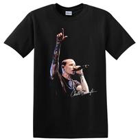 Chester Bennington Rock Music T Shirt Tribute Vocalist Stage Performance Tee M black