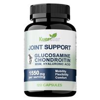 Joint Support Glucosamine Chondroitin Hyaluronic Acid Capsules 120 Count 1550mg — Mobility Support, Flexibility, Joint Comfort, Daily Wellness 120*1