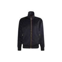 Adidas Originals Velveteen Stovimos Apykaklės Sportinis Striukė Vyriška Viršutinė Apranga Juoda H09180 S black