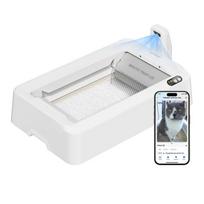 Automatinis kačių tualetas Petkit Purobot Crystal Duo, balta sp., atviras, išmanusis, 82 cm x 50.7 cm x 33.4 cm