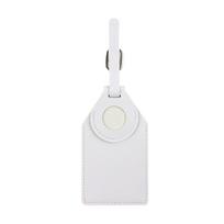 Suitcase Tags Luggage Tag Baggage PU Tags with Strap Name ID Address Card Baggage Identifier Protector Case for AirTag balta