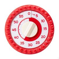 60 Minute Visual Timer for Time Management in Office and Kitchen Settings raudona