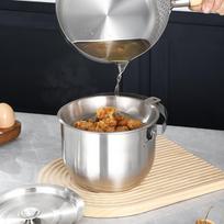 Camping Cookware Set Including Pot with Lid And Handle, Suitable for Commercial Kitchen Applications 2L gray
