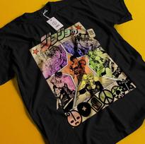 Jojo Keisti Nuotykiai Marškinėliai Anime Manga Grafinio Dizaino Marškinėliai Tee Visų Dydžių L gray