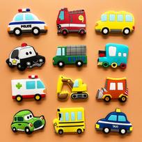 Kūrybiškas minkštos gumos šaldytuvo magnetas - Personalizuotas gyvūno, vaisiaus ir automobilio dekoravimo lipdukas vaikų mokymuisi ir žaidimui Sea, Land, Air Set 12 Pieces blue
