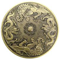 Customized Prosperity Brought by the Dragon and the Phoenix Commemorative Coin Traditional CLE beige