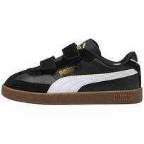 Puma Club II Era Suede Leather Comfortable Soft Low Top Kids Skate Shoes Kids sneaker Black White 402307-01 29 black