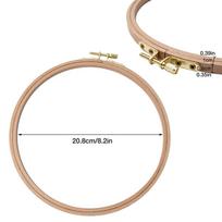 Embroidery Hoop Holder Desktop Adjustable Rotatable Embroidery Stand Frame For Sewing DIY Art Craft Needlework Stitching beige