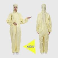 COFLYEE Anti-Static Hooded Dust-Free Coverall beige