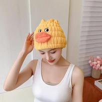 Towel Wrap Women Kids Shower Spa Head Wrap Hair Drying Hat Animal Microfiber Terry Dry Absorbent Quick Dry Hair Microfiber Hair beige