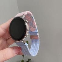 Correa Band For Samsung Galaxy Watch 7 FE 5 Pro 4 . 6 classic 44mm 40mm Nylon Braided sport bracelet correa Galaxy Watch 7 Strap 20mm black
