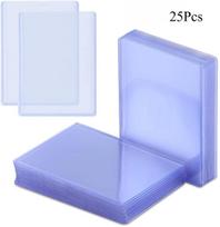 25/50/100pcs Hard Plastic Material Games Card Protector Sleeves Top Loaders 3x4 Inch Sports Trading Card Holder Clear Games Card Storage white