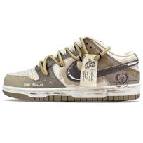 Nike Dunk Wear resistant And Lightweight Low top Skateboard Shoes Unisex Brown HQ1175-240(Team-726) 36 beige