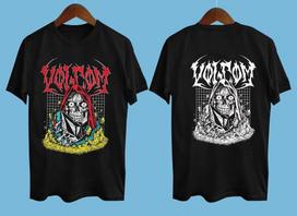 Volcom Skate Vitals Crypt Ripper Short Sleeve Black All size Shirt AM01 XL gray