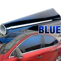 Gradiento automobilio langų tamsinimo plėvelė, statinio prilipimo privatumo saulės skydelis, UV apsauga Šilumos izoliacijos lipdukas 50cmX300CM mėlyna