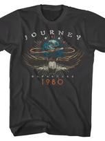 Unisexs Vintage s Retro Rock Band TShirt Black Short Sleeve Tee with Band Unknown Journey Print M