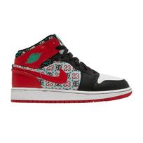 Jordan 1 Mid SE Ugly Christmas Sweater (GS) 38 black