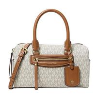MICHAEL KORS handbag Jet Set Travel All-over Presbyopia Signature Luggage Crossbody Bag Artificial Leather and Polyester Mini Women's Vanilla ruda