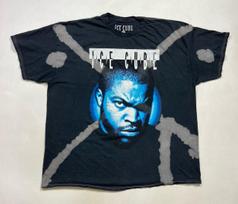 Ice Cube Graphic T-shirt Men XL Black Tie Dye Short Sleeve Music XXXL gray