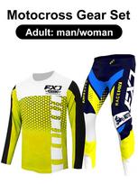 motocross gear set Enduro cross Jersey Pant Kits Racer Gear Set Off-road Mens Kits Women's mountain Downhill Motorcycle MX XL-36