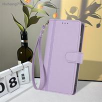 For OPPO Find X8 X9 F29 F31 K13 Turbo Pro 5G Flip Wallet Case Leather Cover With Card Slot Silicone Hand Strap Wireless Charging OPPO Find X8 5G šviesiai violetinė spalva