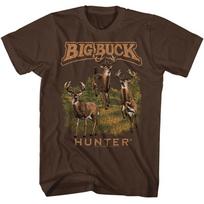 Big Buck Hunter - Multiple Bucks - American Classics -  Short Sleeve T-Shir 120 brown