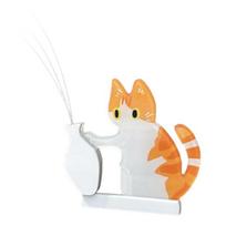 Cat Whiskers Holder Refrigerator Magnet, Cat Furs Keepsake Vase Fridge Magnet, Pet Memorial Decoration for Home, Kitchen E white
