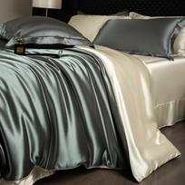 Silk Quilt Cover Naked Sleeping Mulberry Silk Satin Quilt Cover 150x200x230 Single Double Silk Smooth Silk Quilt Cover Single Piece 150x200cm [single quilt cover]