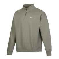 Nike Solo Swoosh Fleece Lined Thermal Casual Sports Long Sleeved Half 2XL gray