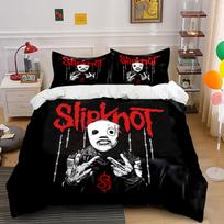Slipknot Band Bedding Set Bedding Duvet Cover Set Duvet Cover Pillowcases  (1 * Duvet Cover 2 * Pillowcases, without duvet insert) 135x200cm white
