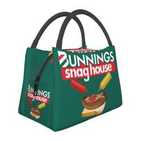 Bunnings Snaghouse Insulated Lunch Bag for School Picnic Storage Food Boxes Portable Container Cooler Thermal Lunch Box Tote One Size blue