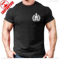 Spartan Gym Unisex Tshirt Graphic Streetwear Short Sleeve Birthday Gifts Unisex Clothing Summer Casual Streetwear Sweatshirt Tops S black