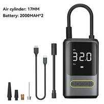 Wireless Air Pump Compressor Car Portable Electric Inflator Tire Pump Power bank LED Flashlight For Ball Bike Motorcycle Car Without power bank juoda