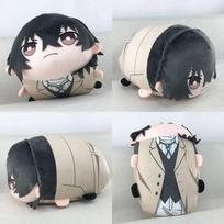 NEW Bungo Dazai Osamu Nakahara Chuuya Nakajima Atsushi Plush Doll Anime Stray Dogs Soft Stuffed Pillows Cushion Kids Gifts Toys 10cm gray